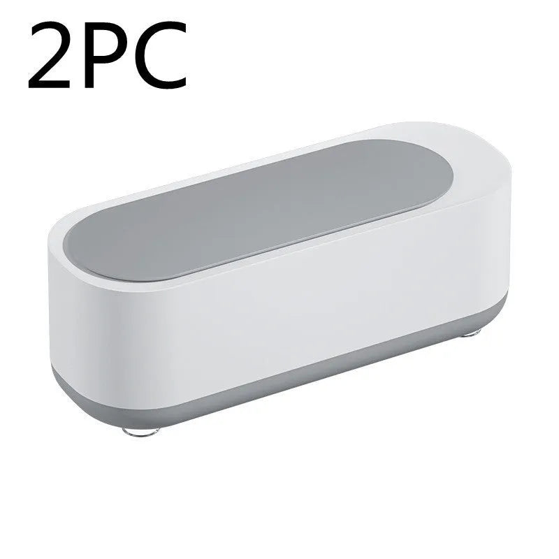 Off-white ultrasonic cleaning machine with stainless steel tank for jewellery and glasses