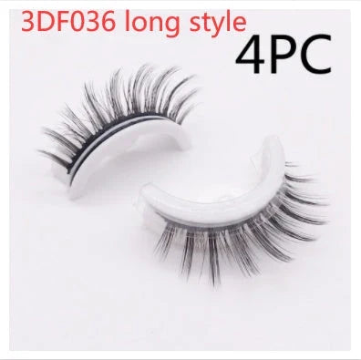 Glamorous 3D mink-inspired false eyelashes in various styles and packaging