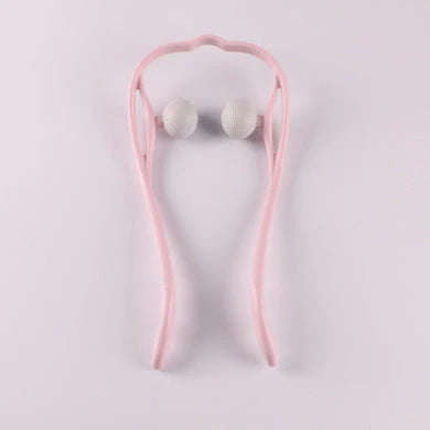 Ergonomic neck massager with smooth-rolling balls for relieving muscle tension and promoting relaxation