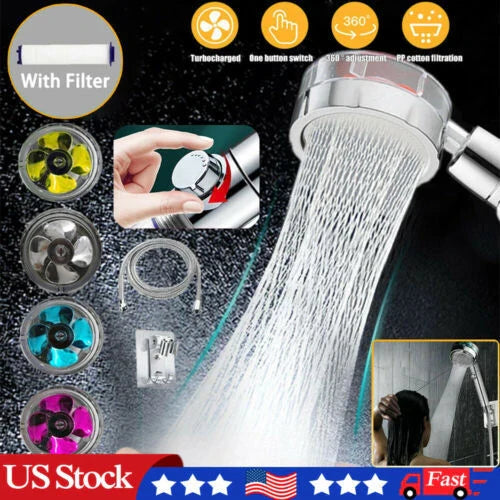 A modern minimalist shower head with a high-pressure design and water-saving micro-nozzle technology