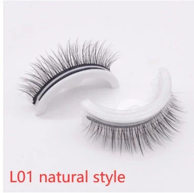 Glamorous 3D mink-inspired false eyelashes in various styles and packaging