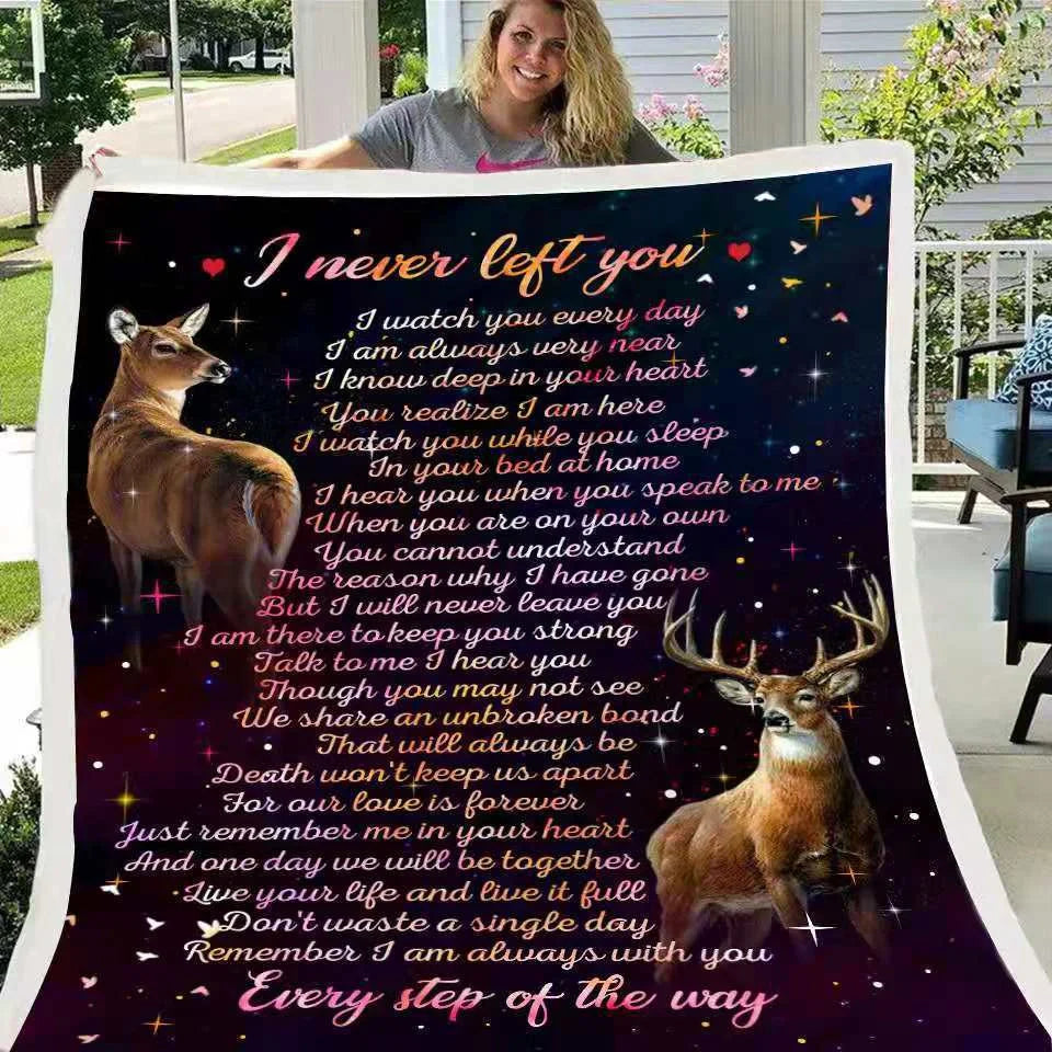 Digital Printed Flannel Blanket with Lamb Velvet Touch in various sizes