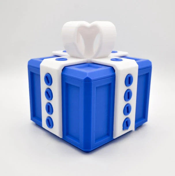 A unique 3D gift box with intricate details and a playful design, perfect for adding a touch of humor and personality to your gift-giving.