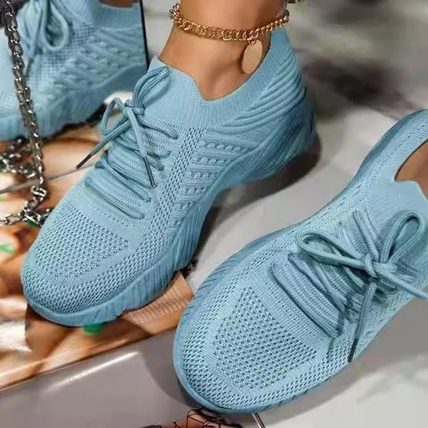 Women's thick bottom solid colour dad sneakers in various sizes and colours