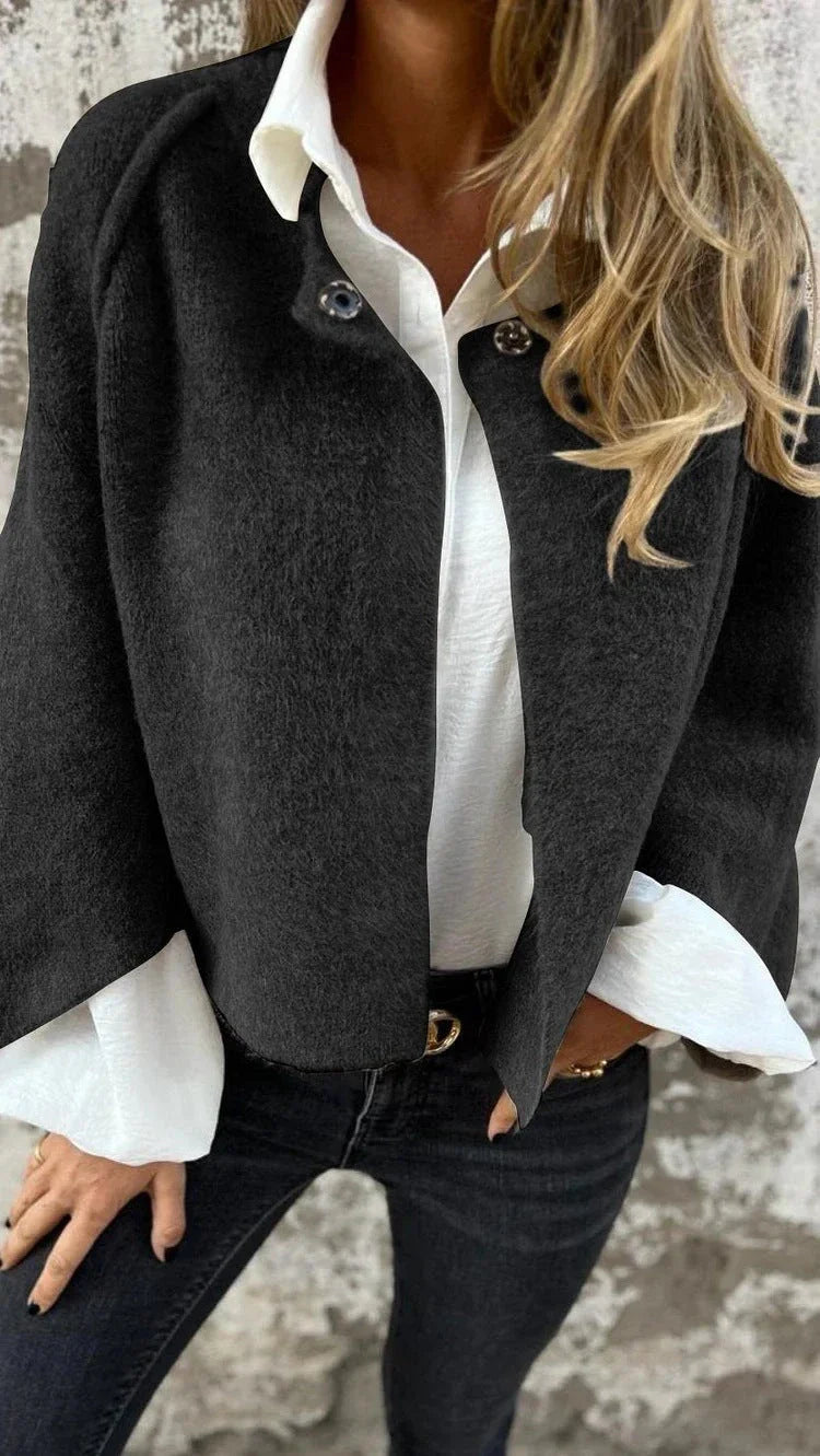 Premium batwing sleeve cardigan in a range of autumnal colours