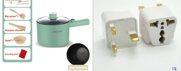 Versatile Electric Hot Pot with Stainless Steel Construction and Nonstick Interior