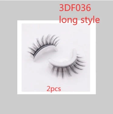 Glamorous 3D mink-inspired false eyelashes in various styles and packaging