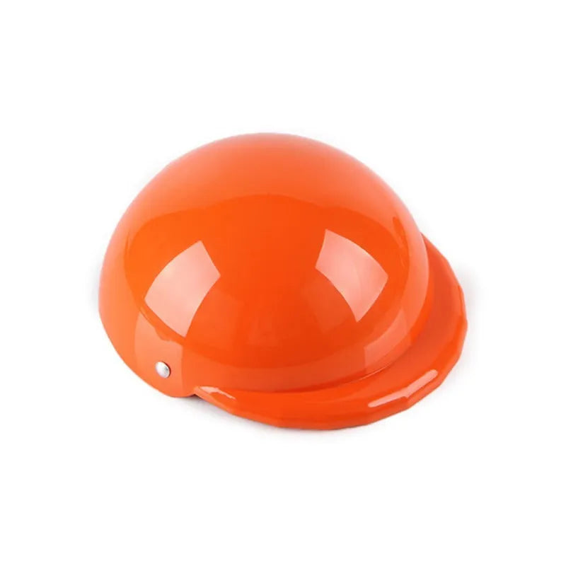 Plastic dog motorcycle cap helmet in Japanese style on a small dog