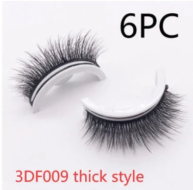 Glamorous 3D mink-inspired false eyelashes in various styles and packaging
