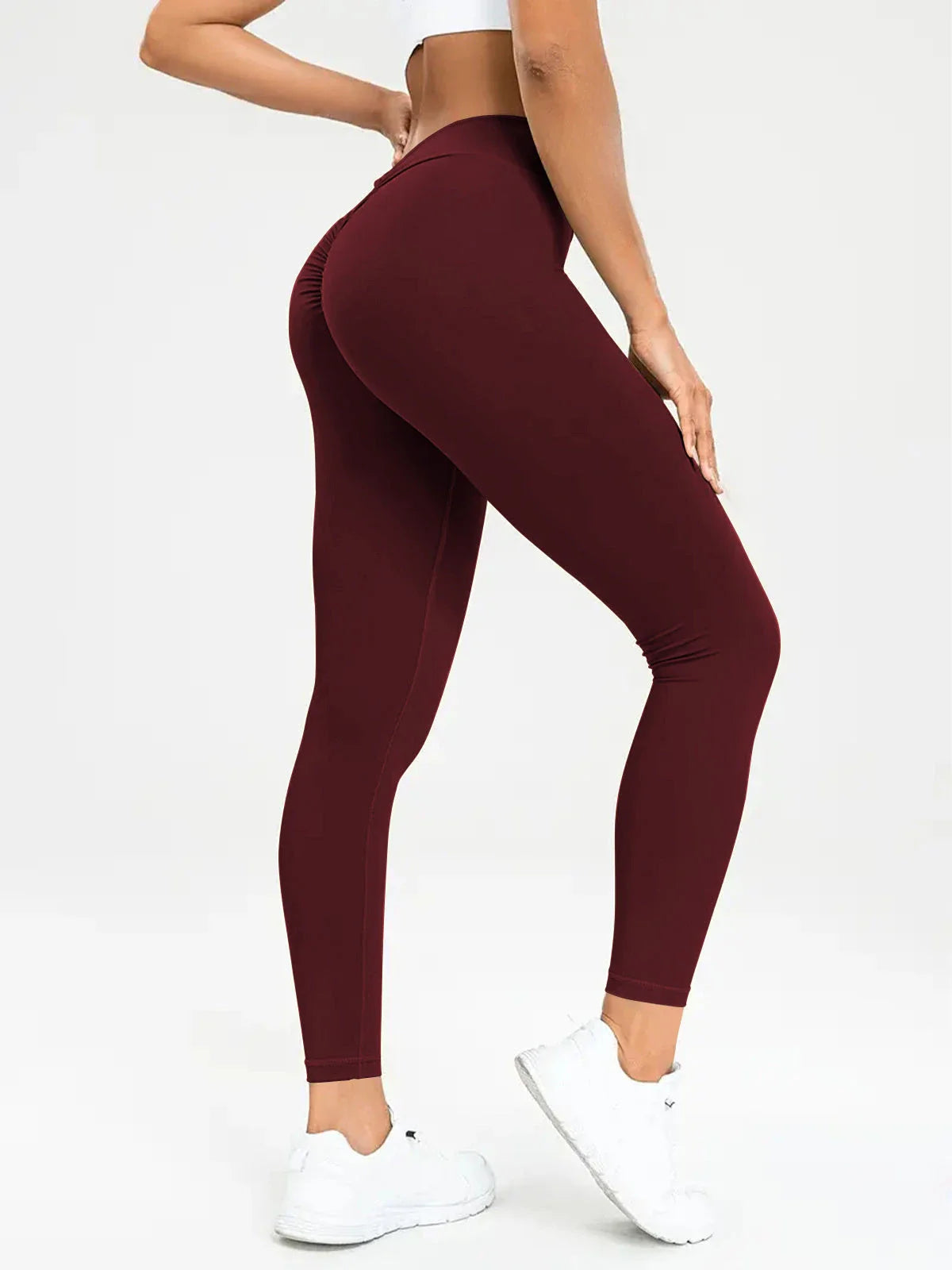 Women's high-waist yoga pants in various vibrant colors designed for comfort and style