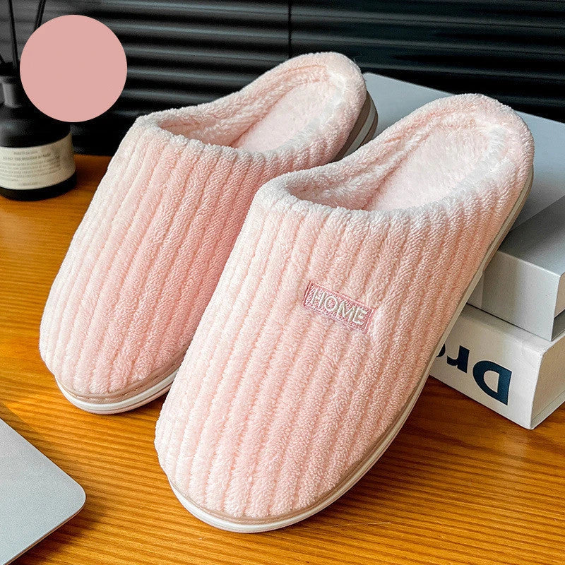 Cozy cotton slippers in various vibrant colors for comfortable indoor wear