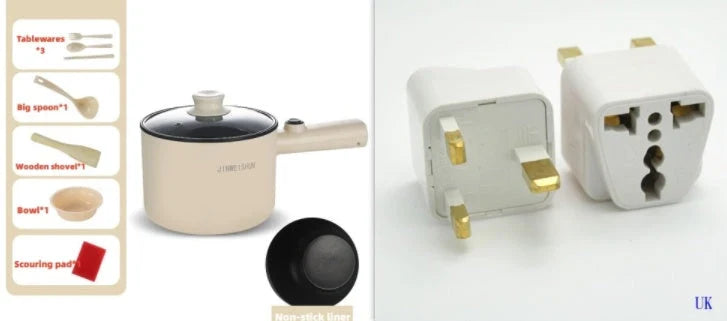 Versatile Electric Hot Pot with Stainless Steel Construction and Nonstick Interior