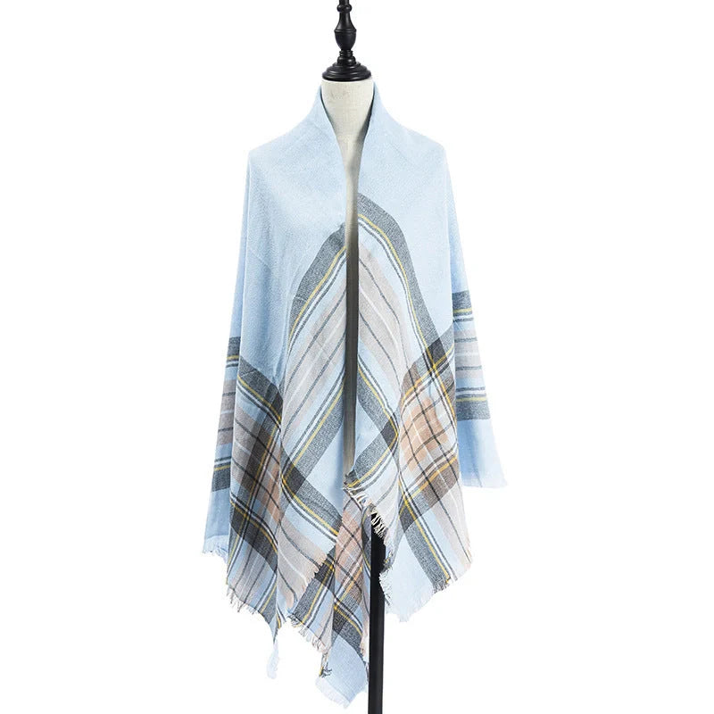 Luxury plus-sized double-sided cashmere-like scarf shawl in various colours