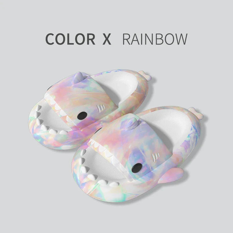 Stylish and comfortable shark-themed slippers in a variety of vibrant colors for women and men
