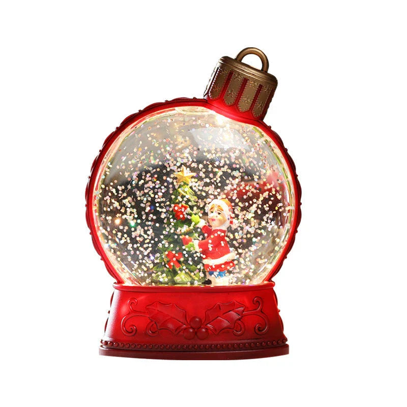 Realistic flame LED Christmas decoration lights with various designs including old man, snowman, kids tree, and angel