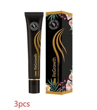 Nourishing Hair Growth Serum with Massage Roller - Revitalize Scalp, Reduce Hair Loss, Promote Healthy Hair Growth