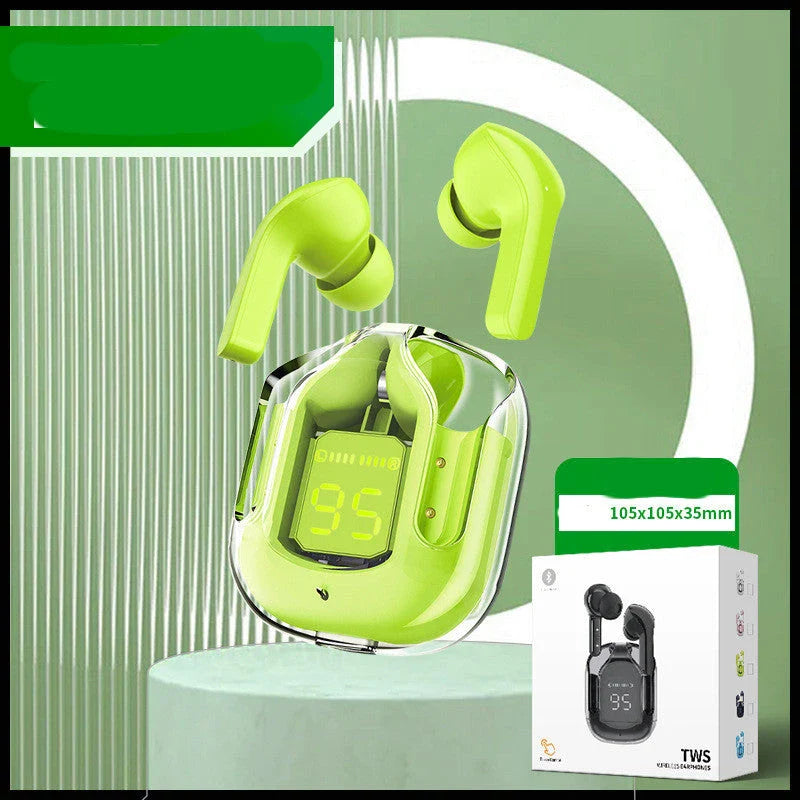 Wireless Bluetooth Earbuds with Digital Display, Noise Reduction, and Long Battery Life