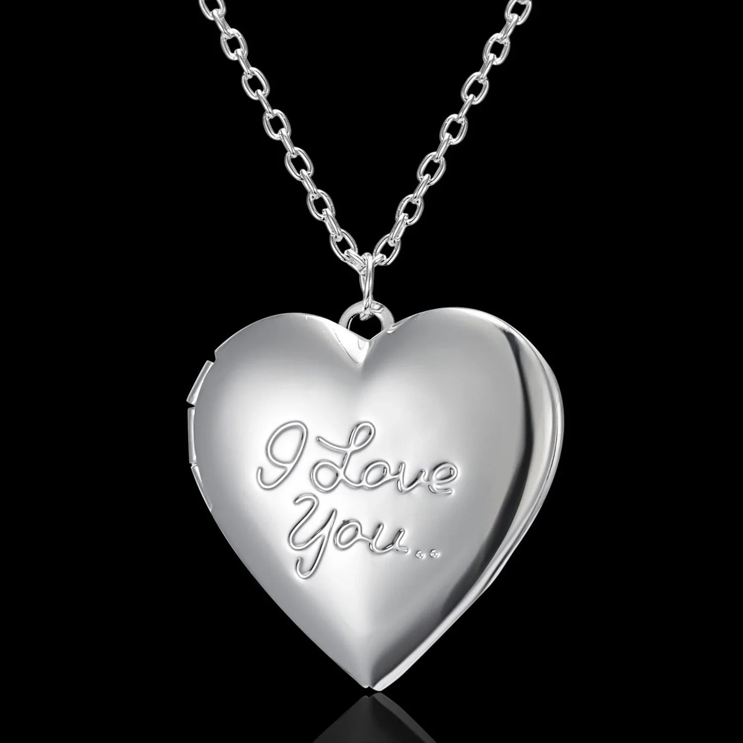 Personalized Heart-Shaped Photo Frame Necklace with various color options, showcasing the unique design and ability to display a cherished photo