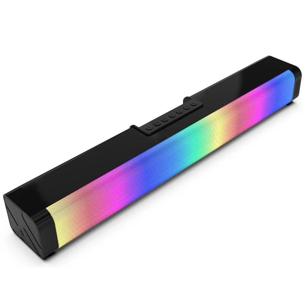 Premium surround sound gaming speakers with vibrant RGB lighting, delivering powerful 20-watt audio and an immersive gaming experience.