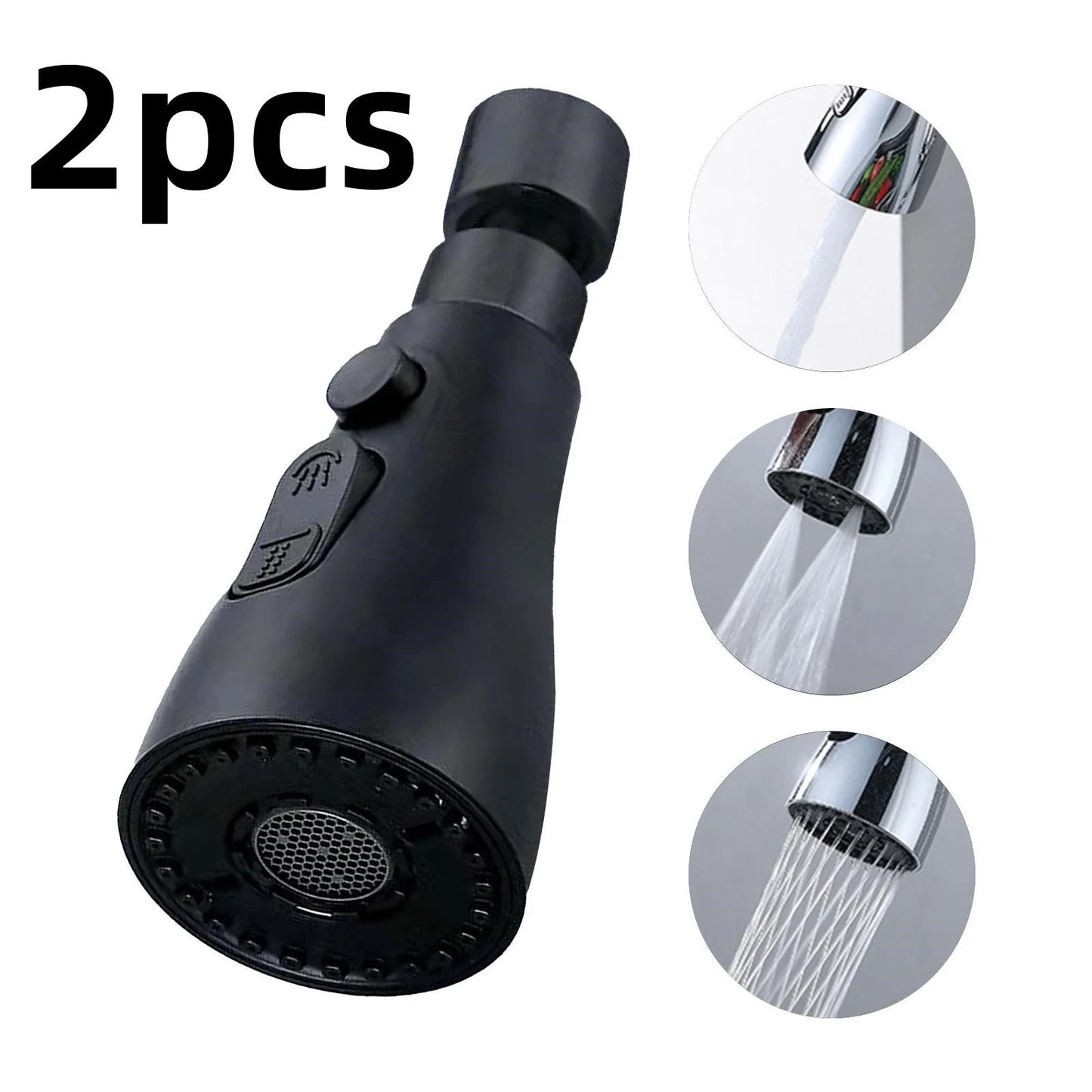 Versatile Pressurized Faucet Sprayer with 360-degree rotation, anti-splash, and water-saving features
