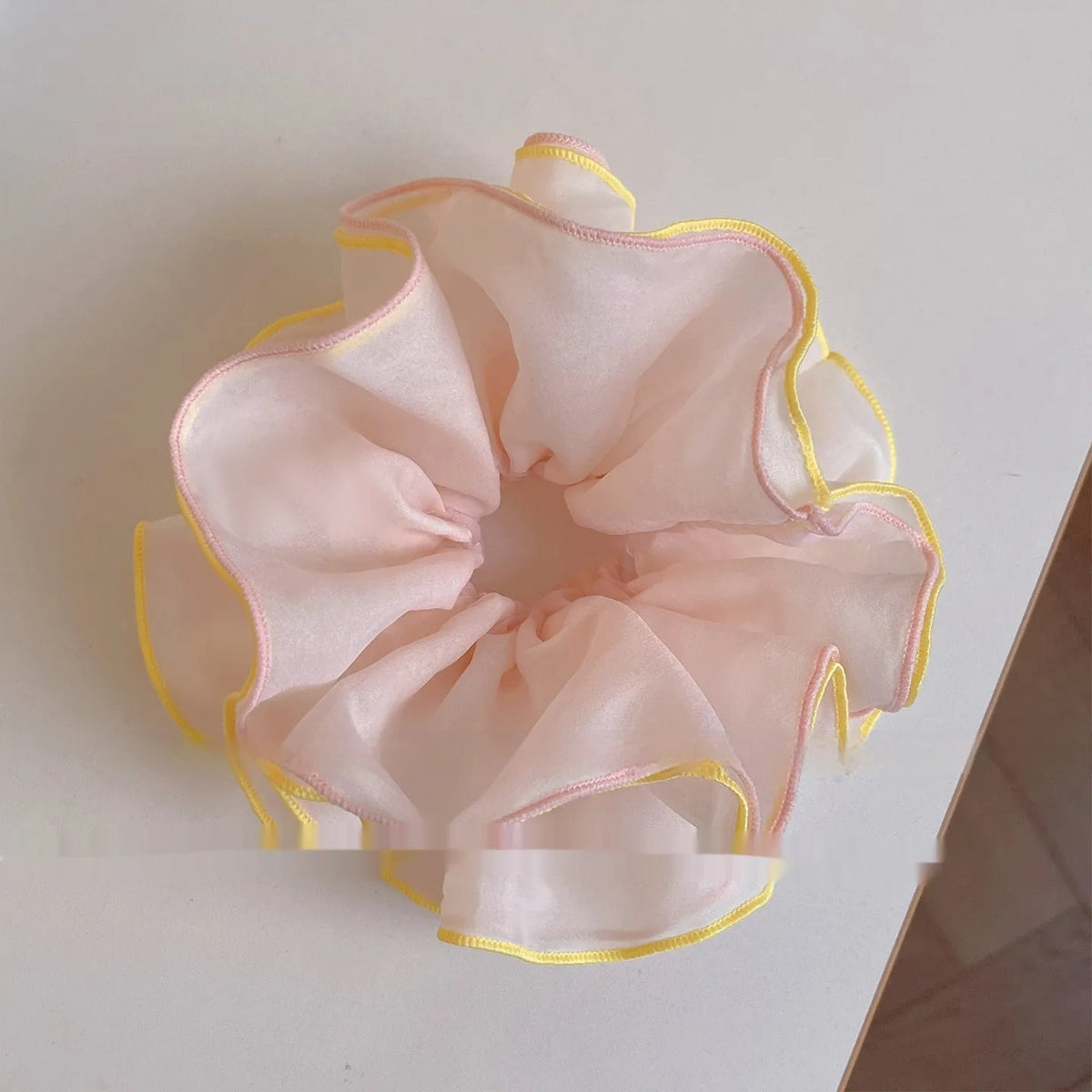Korean style cloth hairband for women in mint green, pink purple, and orange colour options.