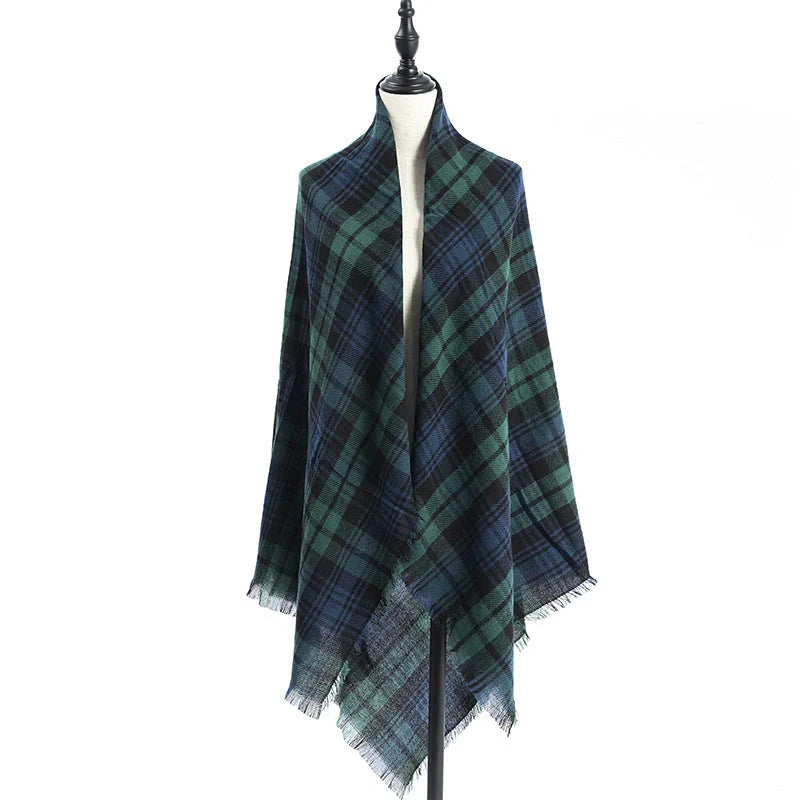 Luxury plus-sized double-sided cashmere-like scarf shawl in various colours
