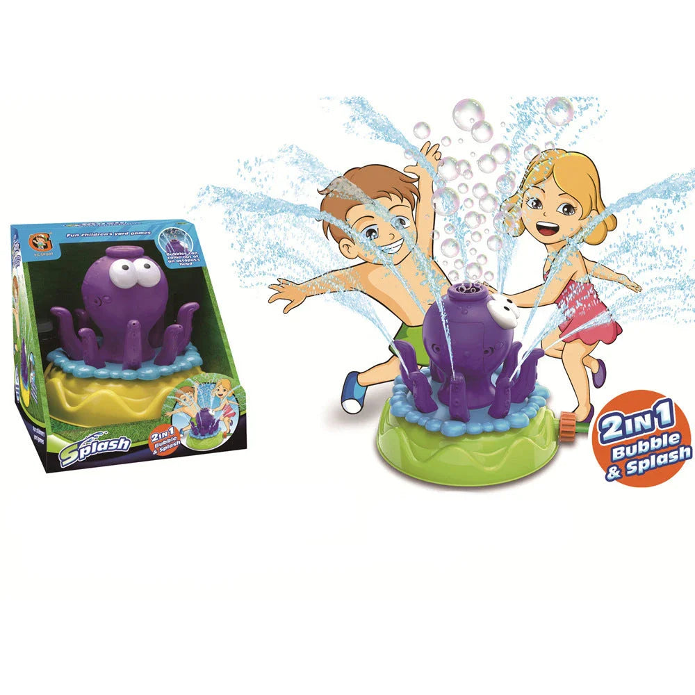 Playful backyard water sprinkler with adorable cactus design, perfect for summer fun and outdoor entertainment