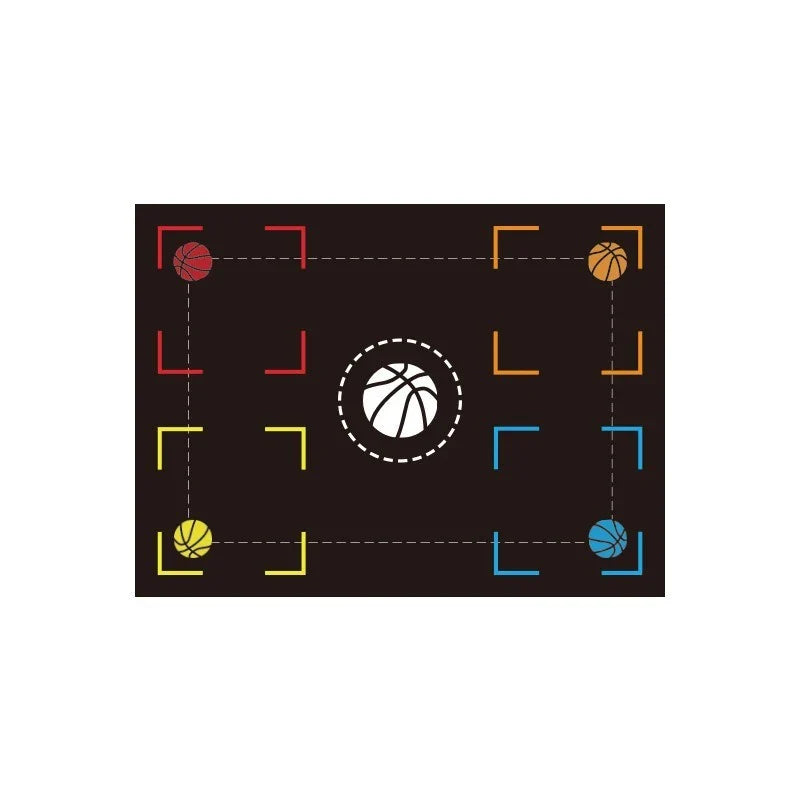 Premium Basketball Training Mat with Durable Rubber Construction and Specialized Markings for Improved Footwork and Ball Control
