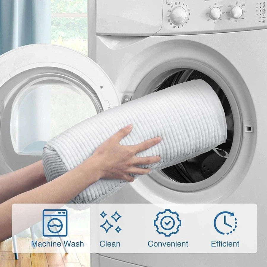 Premium laundry bag designed to protect shoes and delicate clothes from deformation and color transfer during the wash cycle