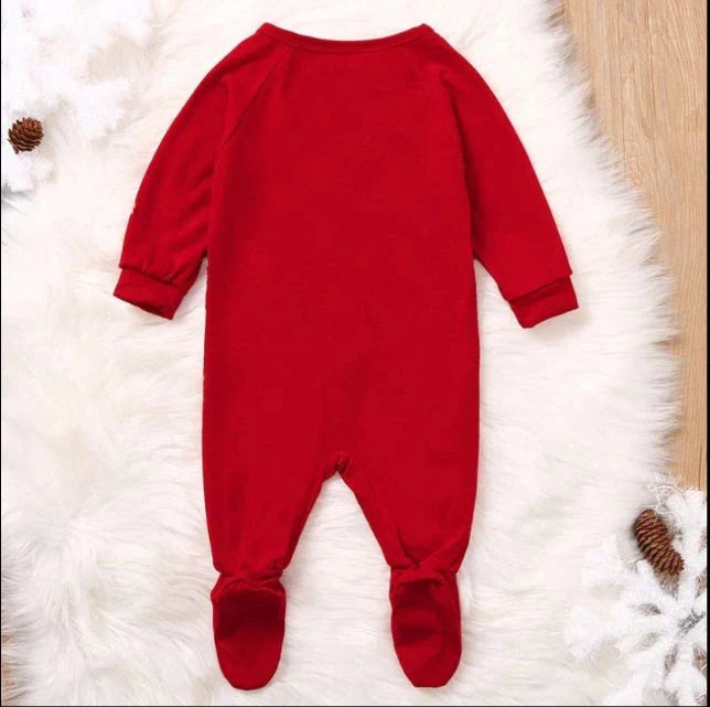 Family Christmas Matching Pyjamas in Festive Fox Design - Cosy cotton sleepwear for the whole clan