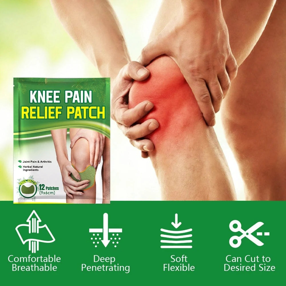 Herbal Self-Heating Knee Plaster for natural pain relief and joint care