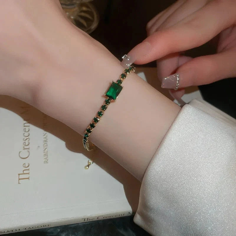 Elegant Zircon Geometric Bracelet for Women in various colours