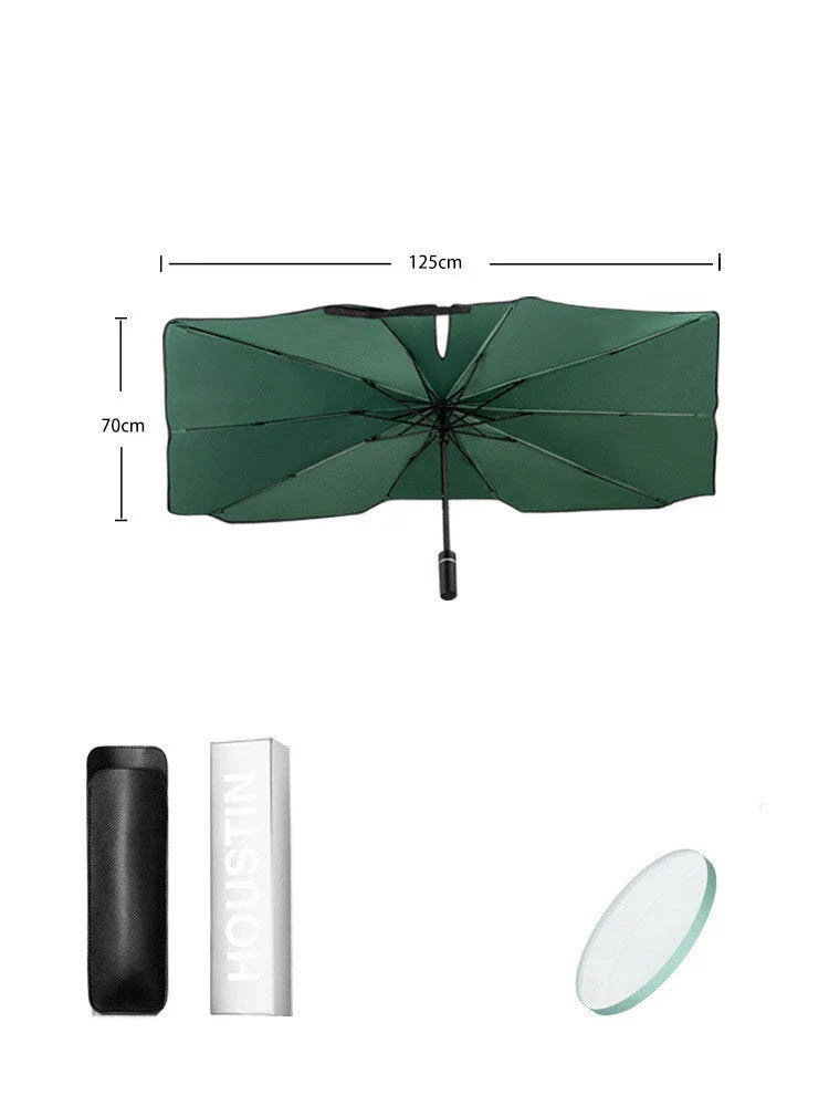 Versatile car sun shade with foldable design and powerful UV protection for windshield