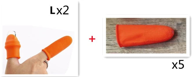 Silicone thumb protector with sharp curved blade for effortless vegetable, fruit, and crop harvesting in the garden or farm