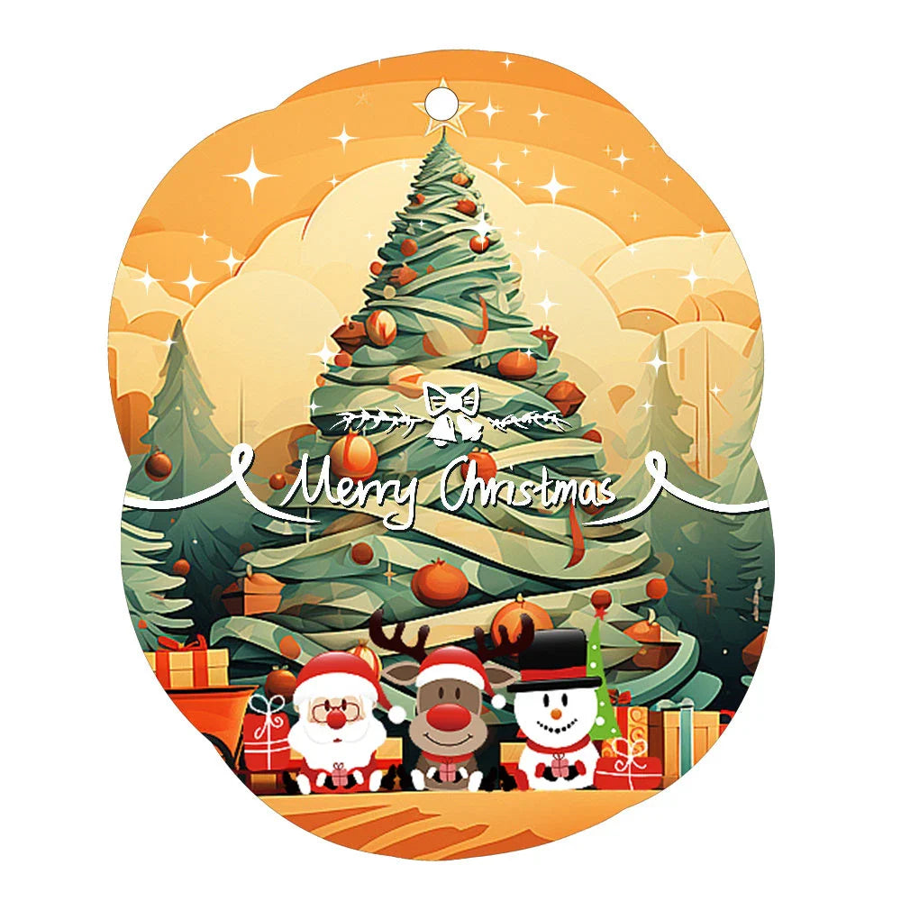 Christmas car ornament pendant in various festive designs and styles