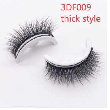 Glamorous 3D mink-inspired false eyelashes in various styles and packaging