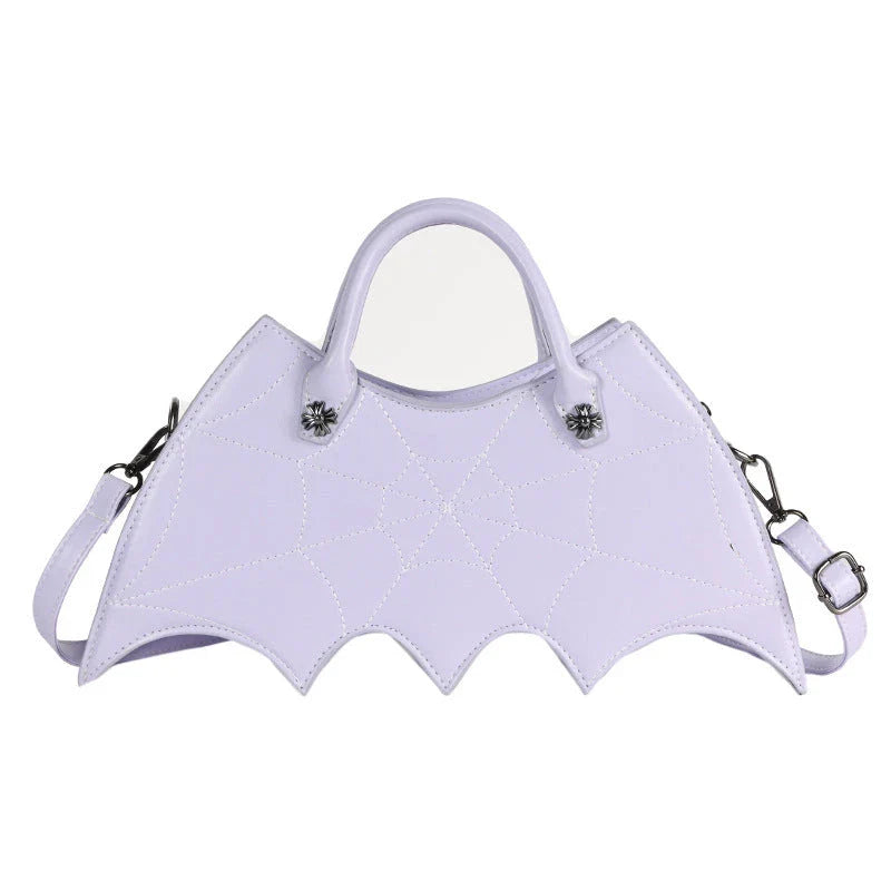 A stylish Halloween shoulder bag with a captivating spider web design, made of durable PU leather and offering ample storage space.