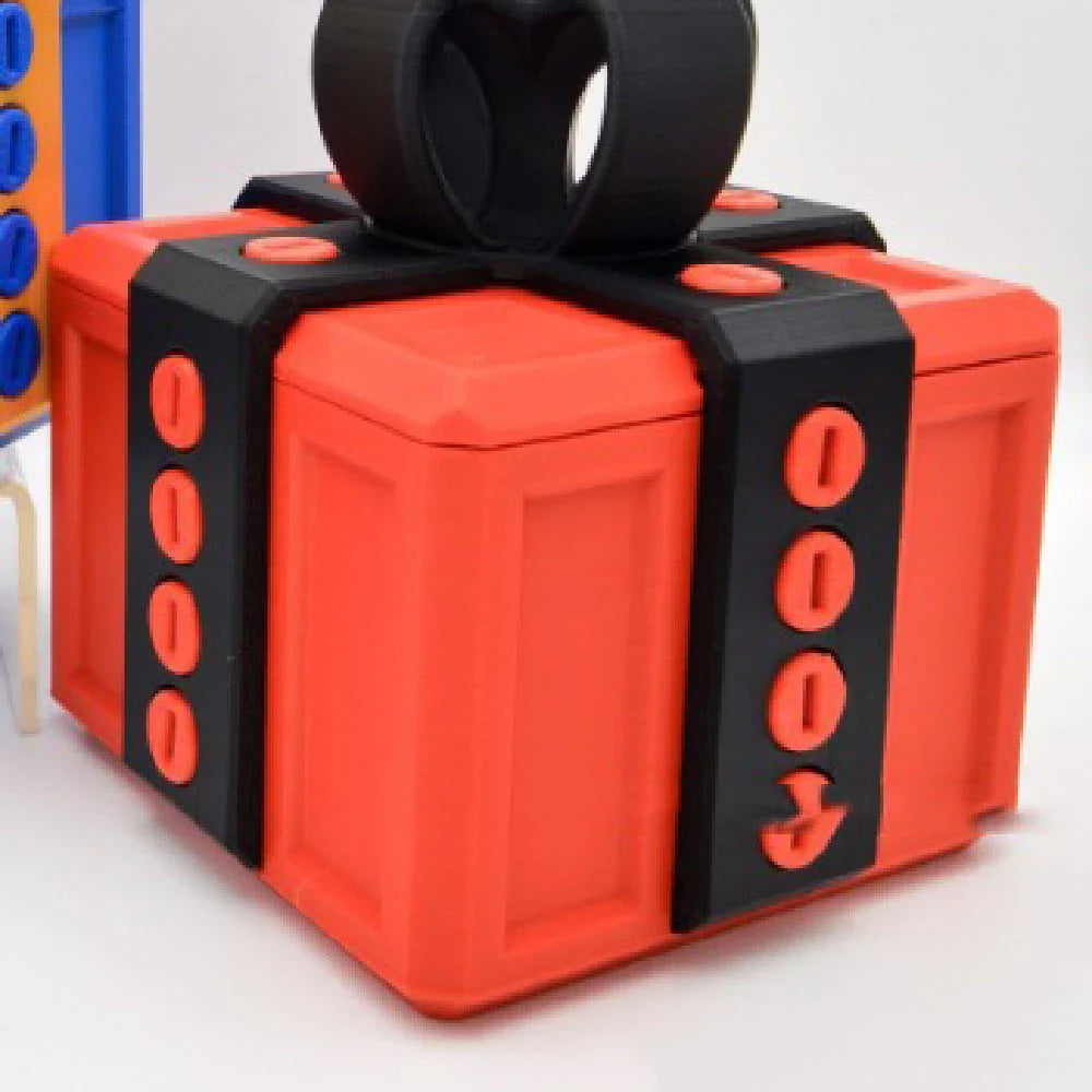 A unique 3D gift box with intricate details and a playful design, perfect for adding a touch of humor and personality to your gift-giving.