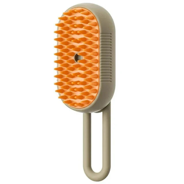 Premium 3-in-1 Pet Grooming Brush with Gentle Steam Spray, Massaging Comb, and Hair Removal Function for Cats and Dogs