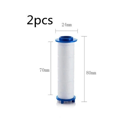 Premium 5-speed pressurized shower head with large water output, ABS construction, and modern minimalist design