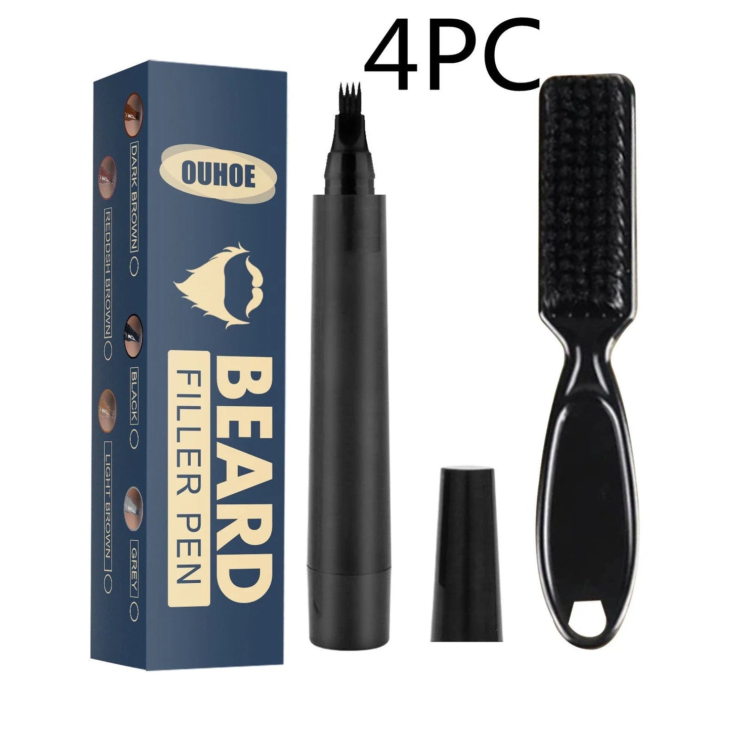 Precision Beard Filler Pen for men - fill in patchy, thin areas for a flawless, full-looking beard