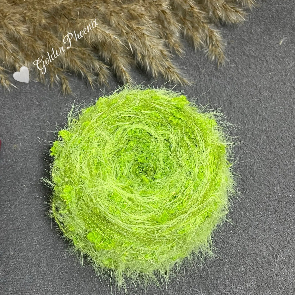 Soft polyester braiding thread, 6.0mm crochet effect, six strands, 100g approximately 40-50 metres, in seven colourways