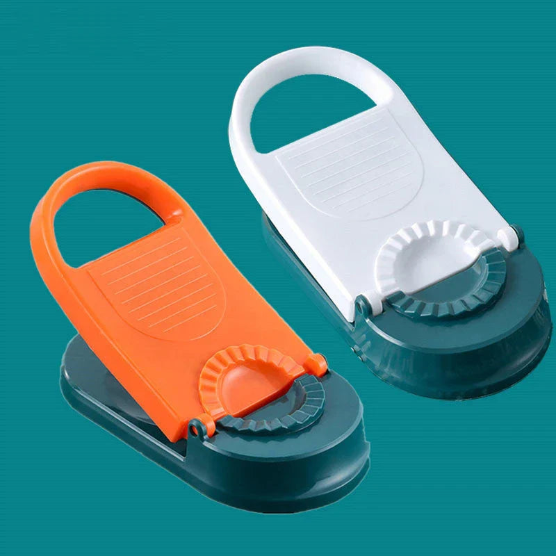 Ergonomic dumpling press tool made of food-grade plastic for easy and convenient homemade dumplings