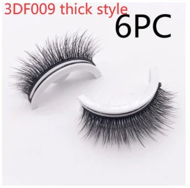 Glamorous 3D mink-inspired false eyelashes in various styles and packaging