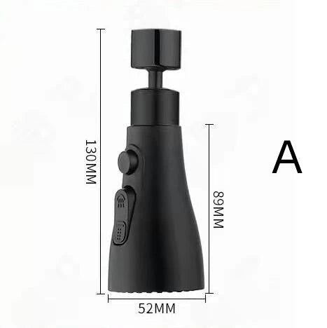Versatile Pressurized Faucet Sprayer with 360-degree rotation, anti-splash, and water-saving features