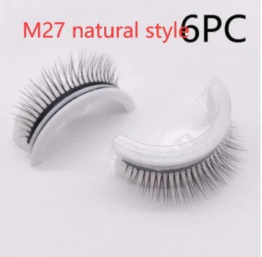 Glamorous 3D mink-inspired false eyelashes in various styles and packaging