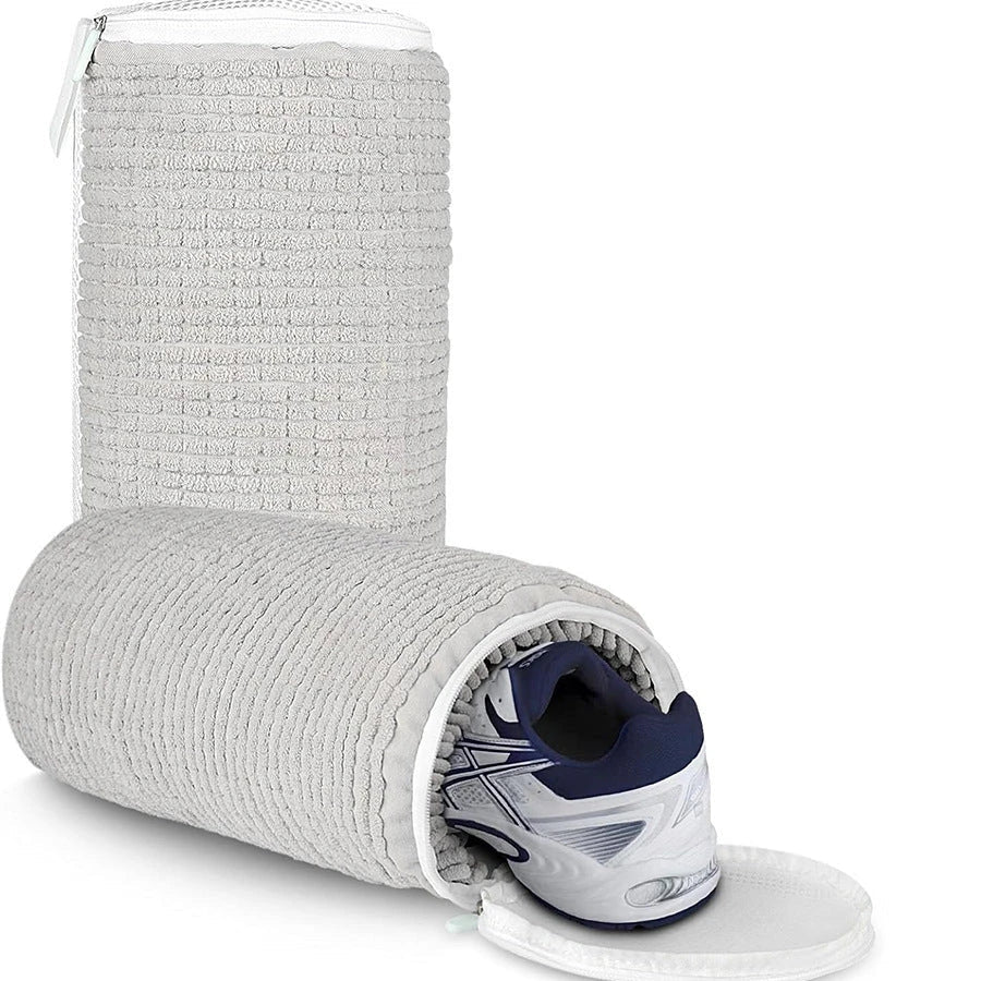 Premium laundry bag designed to protect shoes and delicate clothes from deformation and color transfer during the wash cycle