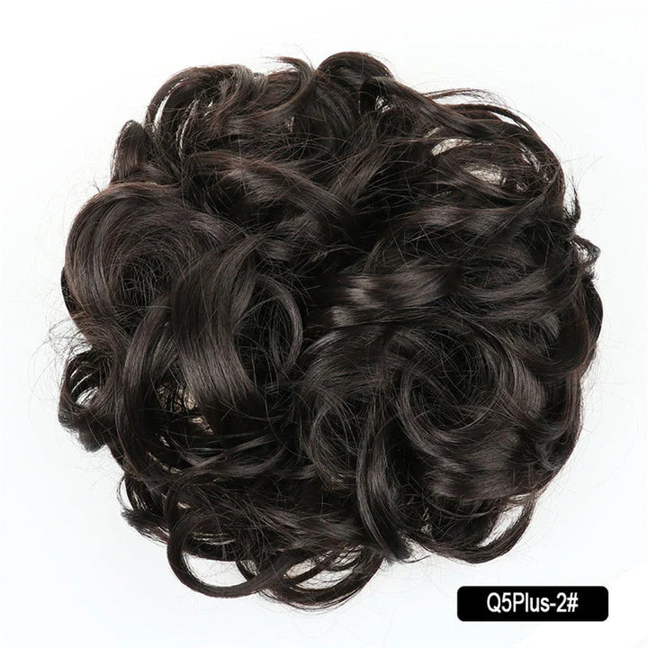 Messy Chignon Donut Hair Bun Pad in Fawn Brown colour, a versatile hair accessory that creates a stylish and effortless bun hairstyle.