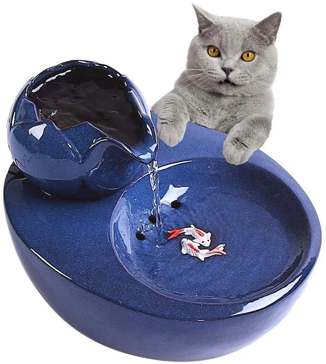 Premium electric ceramic drinking fountain in various colours for elegant home hydration
