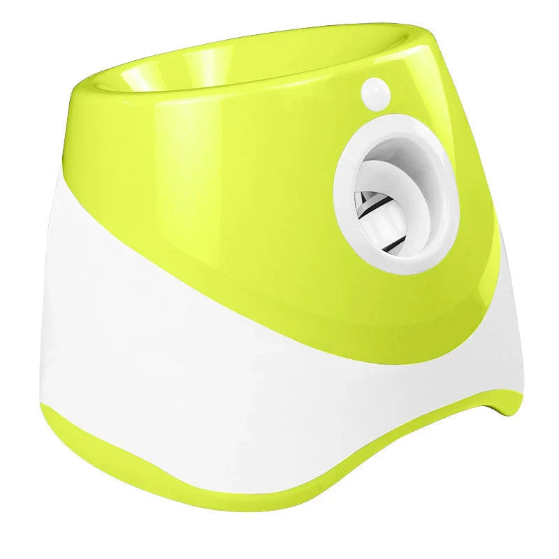 Compact Automatic Dog Tennis Ball Launcher in Turquoise Colour, Ideal for Interactive Fetch Games with Dogs